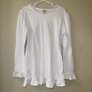 NWOT White Ruffle Layering Top